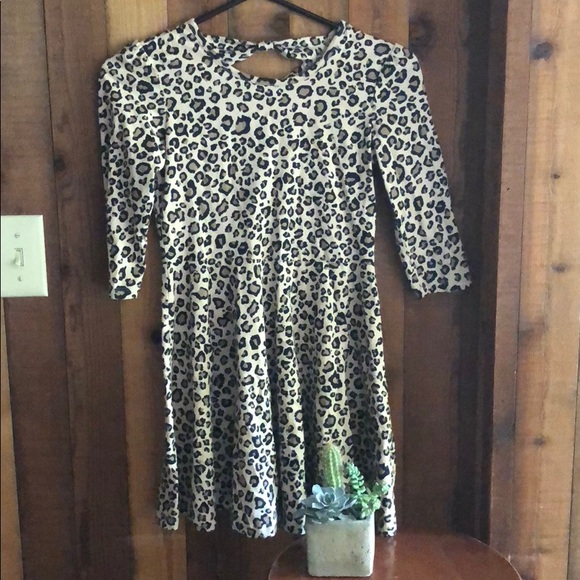 The Children's Place Other - Long sleeve girls cheetah print dress